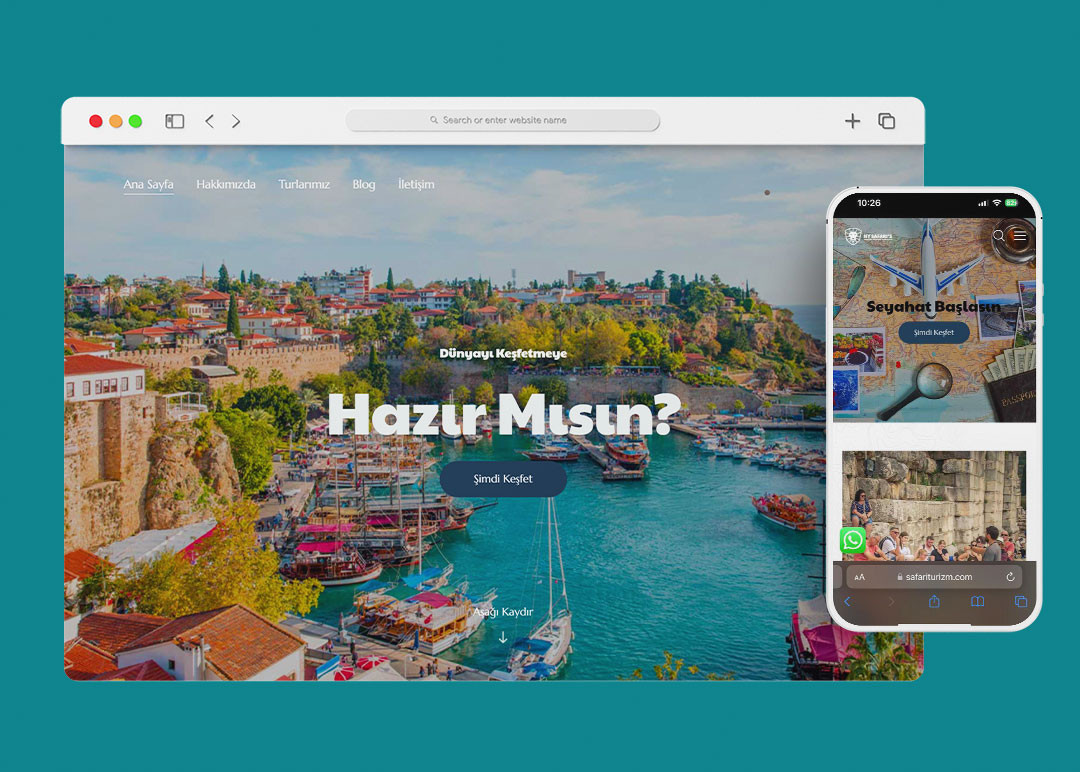 Rejital | Dijital Reklam Ajansı safari-turizm-tur-acente-website-mockup  